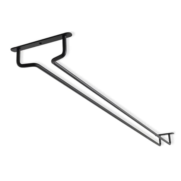 2 stk. Sort Vinglasstativ Under Skabet Vinglasholder Stemwarestativ Hængende Stemwareholder til Opbevaring Organizer Bar Tools Betterlifefg