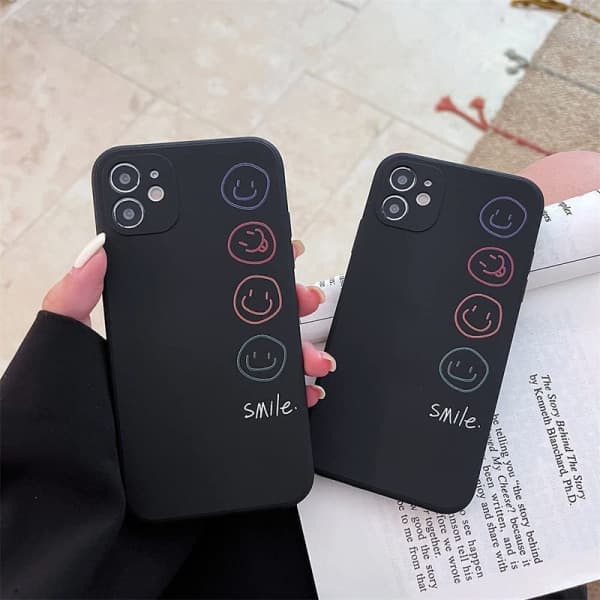 IC Telefonetui Kompatibel med iPhone, Cover Smiley