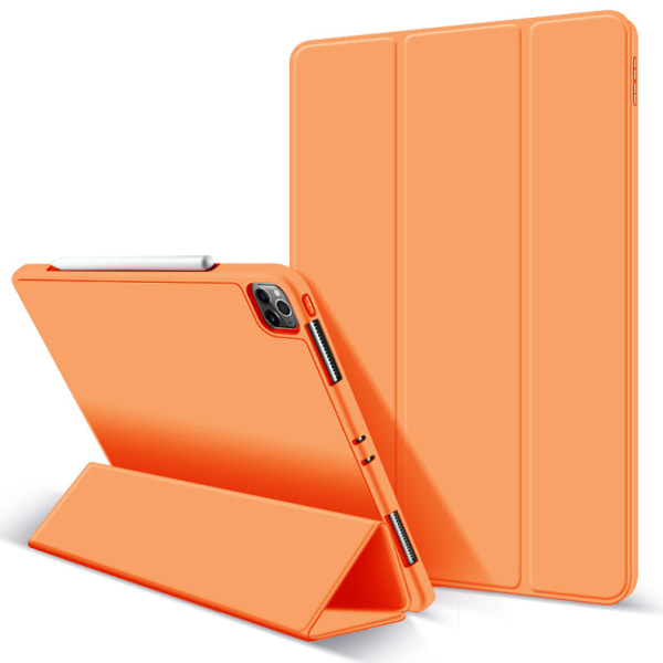 IC-fodral för iPad Pro 11 2020, Smart Magnetisk Bakstycke, Trifold Stativskydd med Auto Wake/Sleep för 2020 iPad Pro 11 tum (orange)