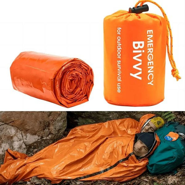 2-pack nödtält, bärbar nödsovsäck Emergency Survival Shelter