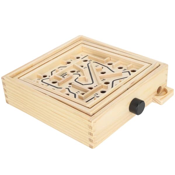 Blue Labyrinth Board Game Educational Puzzle Toy Track Ball Maze