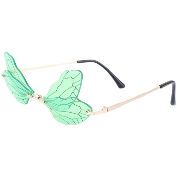 IC Camouflage Glass Dragonfly Wings Roliga Fancy Dress Glasögon (grønn)