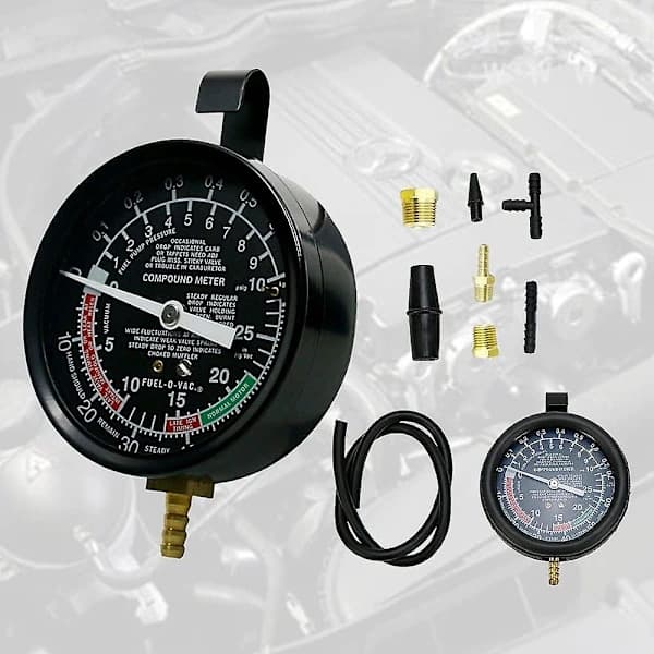 Carburetor Valve Autool Auto Pump Pressure Vacuum Tester Gauge Diagnostic Test Tool Kit