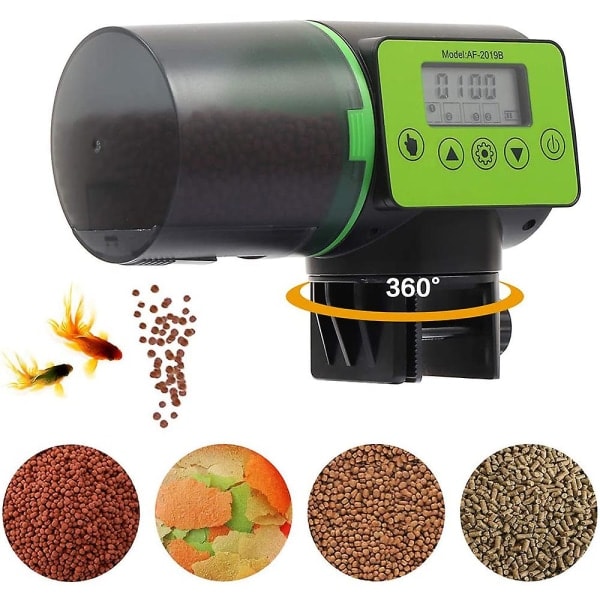 Automatisk fiskefôrer - Akvariefôrer med LCD-skjerm