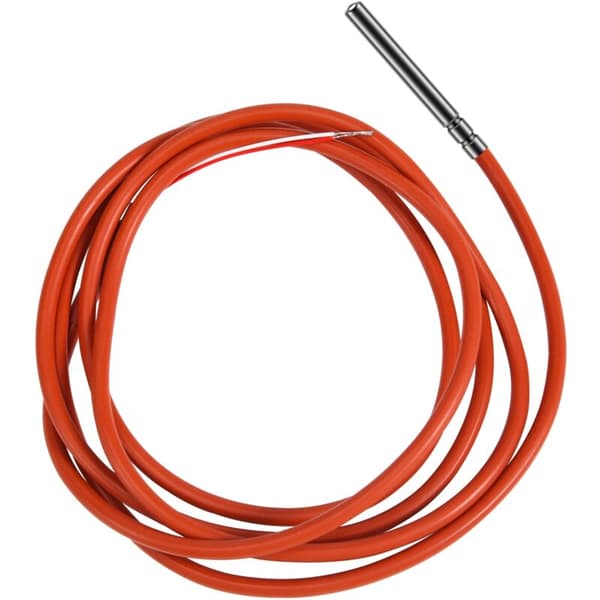 2-tråds PT1000 Temperatursensor, Silikongelbelagd Termistor, 1,5 Meter Sond, 45mm x 5 -50-180 Grader Celsius RTD