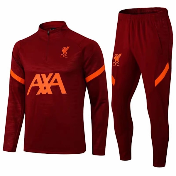 Paris Real Madrid Barcelona jalkapalloverryttelypuku pitkillä hihoilla Liverpool punainen Liverpool-red L