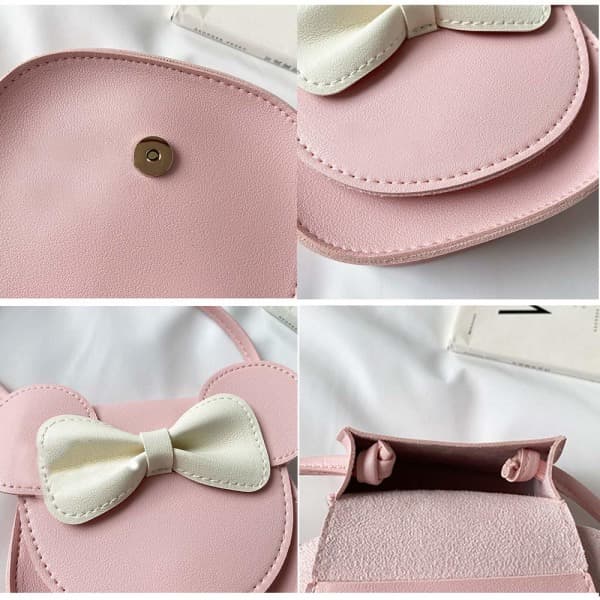 IC Lille Pigers Håndtasker - Axelväske med Sløjfe Mini Flap Bag