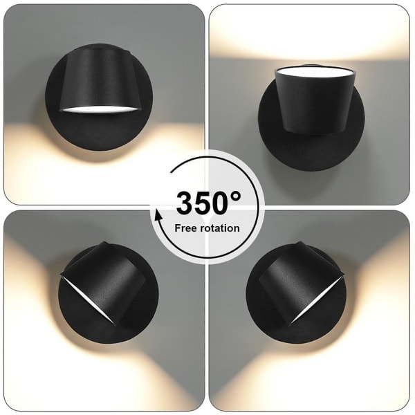 IC Moderne Vægslampe Led Sengelampe Læselampe 350 Svingbar Nordic Style Wall Spots Indendørs Led Vægslampe