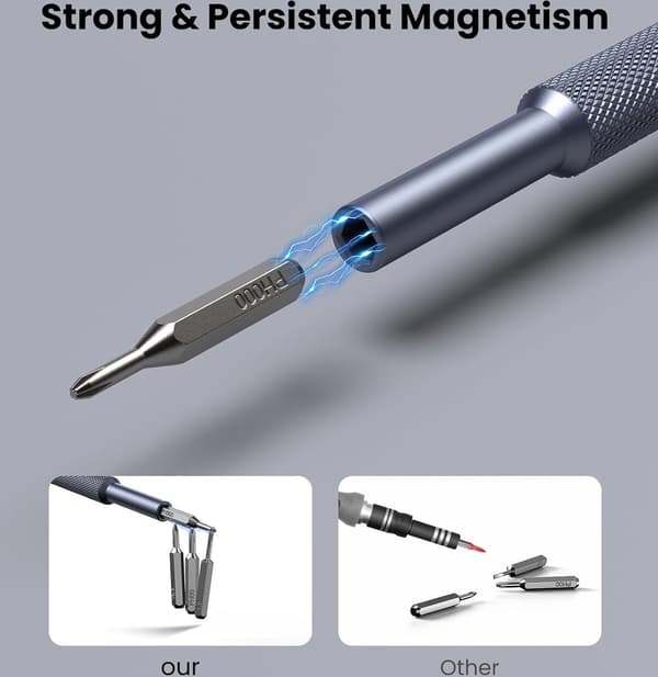 Præcisionsskruetrækkersæt, 25 i 1 magnetisk mini-reparationssæt til telefon, computer, ur, elektronik