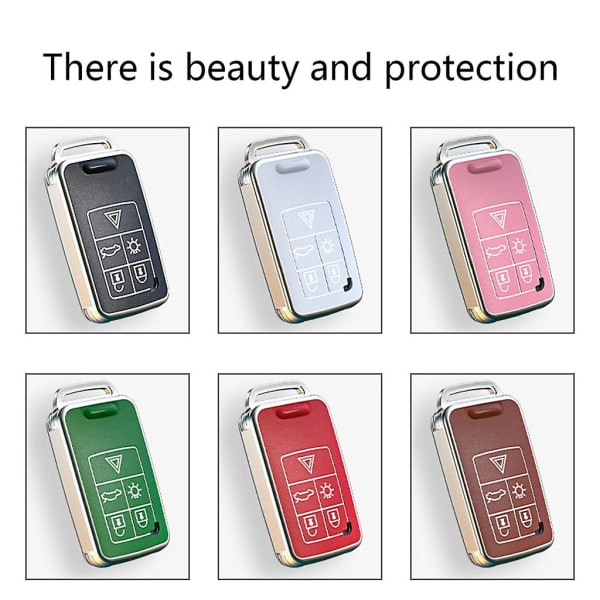 Til V40 V60 Etui Automatisk Tilbehør Tpu Nøglebrik Voksen IC