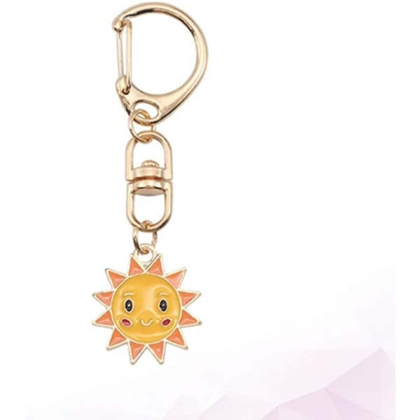 5 stk. Solnyckelbrikker Legering Nøglering Party Favor Gave Charm til Håndtaske, Bil Håndtaske Rygsæk IC