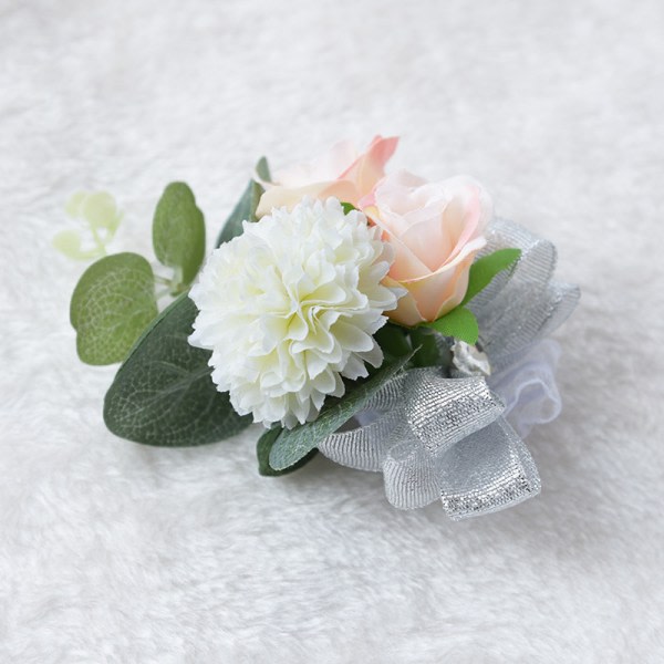 IC Bröllop Brudtärna Handledsblomma Corsage Bröllopsplanerare Handleds Corsage Handblomma, paket med 6