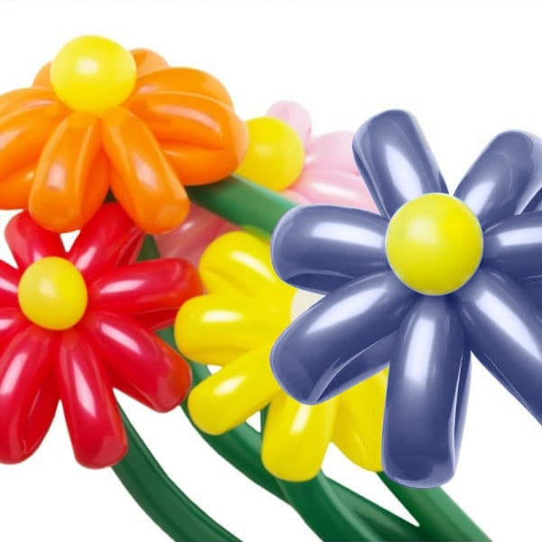 IG 100 ballonger, magiske ballonger for å vri til dyr og blomster grå
