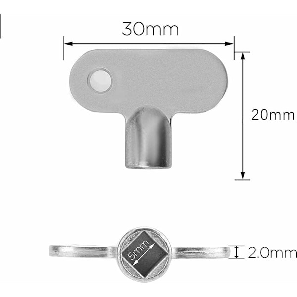Luftningsnyckel för element, 4 st Luftningsnyckel för element Luftningsplugg Kran Luftningsventil Nyckel Lufta element Nycklar för uppvärmning Uppvärmningsnyckel för elementventil