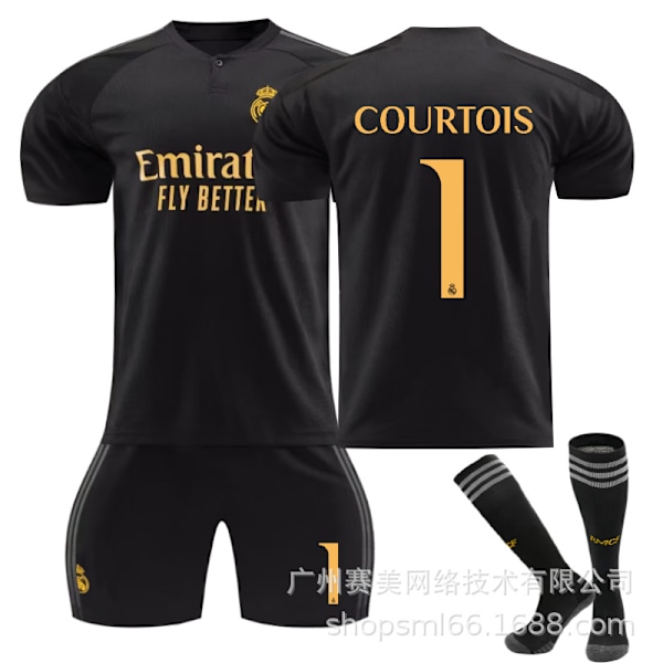 Real Madrid andre bortetrøye nr. 8 10 Modric 7 Winnie 5 Bellingham Ronaldo fotballuniform No. 1 socks twenty two#