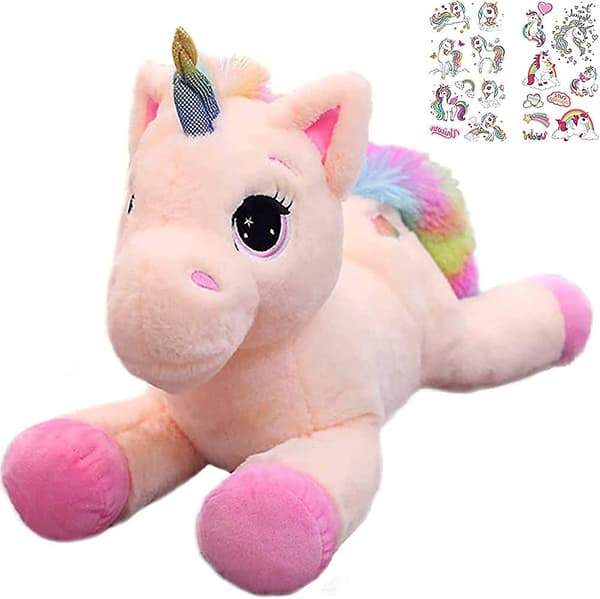 Plussj Unicorn Pute Stoffdyr Stoffdyr Nyfødt Unicorn