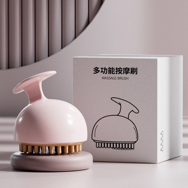 Meridian massagebørste Lindrer træthed Skrapterapi Gua Sha Pink