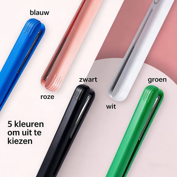 2-i-1 mini rettetang og krølltang, USB-oppladbar keramisk rettetang med 30 sekunders rask oppvarming, hvit