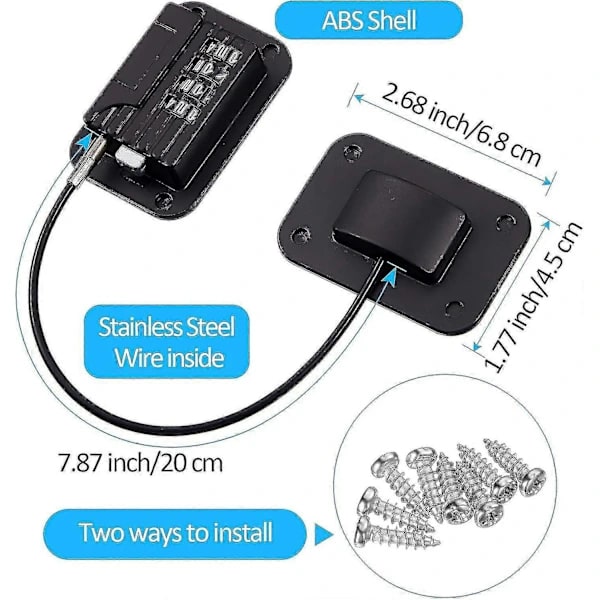 Refrigerator Lock with Password, Childproof Refrigerator Lock for Refrigerator [DB]