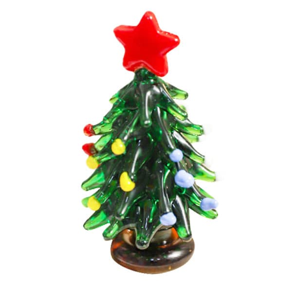 IC Glassfigur Glass Miniatyr Juletrefigur Glass