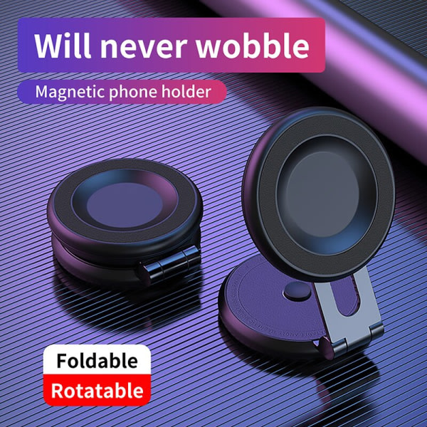 Trådlös hopfällbar telefonhållare Design för TESLA Model 3/Model Y/Model S/Model X Just Black IC