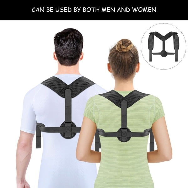 IC Hållningskorrigering för män och kvinnor - ryggstöd för hållningsstöd, puckelryggskorrigering, lindra nacke, rygg och axelsmärtor