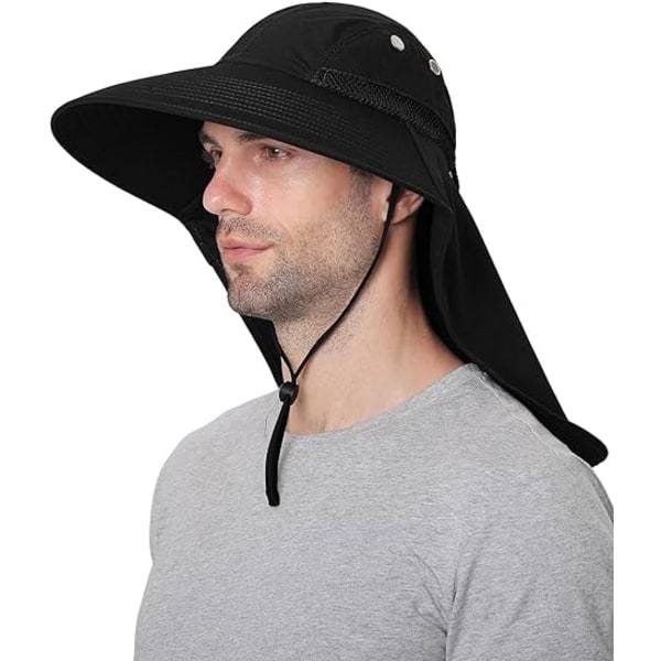 IC Solhatt för män med UV-skydd Safarikeps Bred cap fiskehatt med nackklaff, för pappa