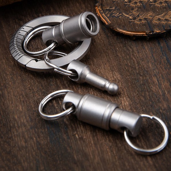 IC Rotera Spänne Portable Multifunktionell EDC Utomhusverktyg Titaniu Silver