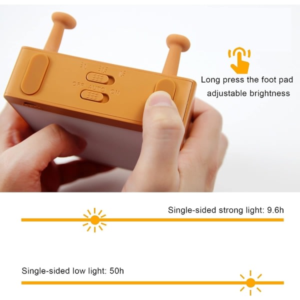 IC Toast Brød Nattlys, Myk LED Toast Lampe med Søtt Ansikt Smiler Alltid, Soveromslampe Eksamen Gaveideer