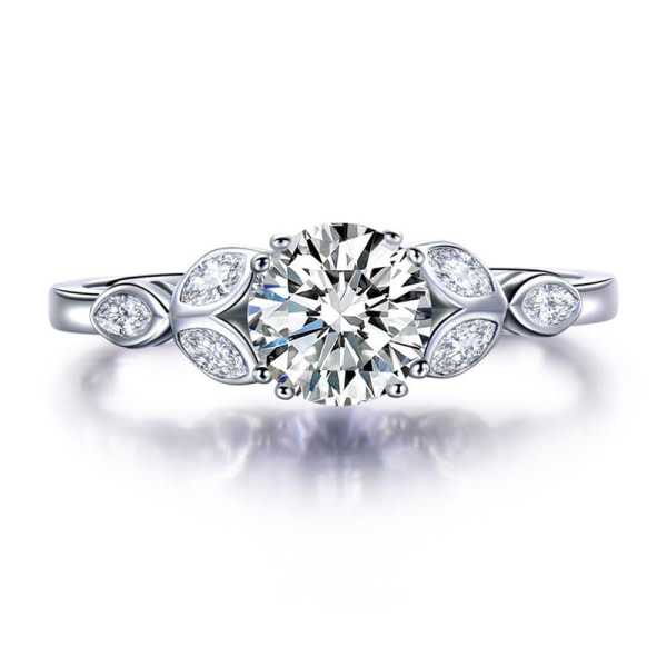 IC Ringar Zirkondia Diamant Ringar för Kvinnor Present Högkvalitativa Justerbar