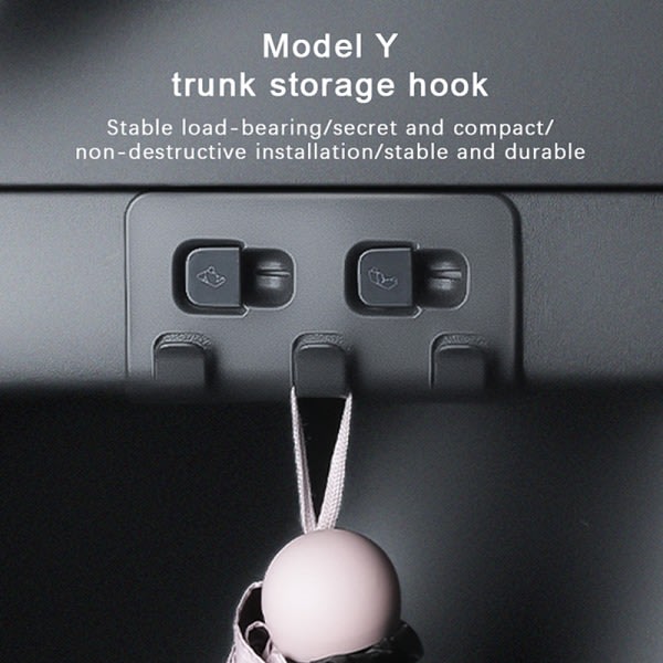 IC Modell Y Bil Bakre Trunk Krok Främre Trunk Krok Håller Clips Trun