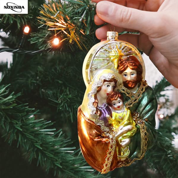 Julgransdekoration Jungfru Maria Dekoration Glas Religiös IC