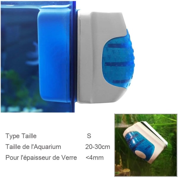 IC Aquarium Magnetic Brush Fish Tank Brush Rengöringsborste Alger