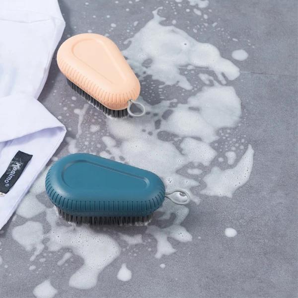 Simple Non-Slip Plastic Laundry Brush Household Brush Soft Bristle