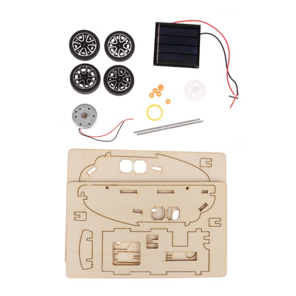 IC DIY trä power bilmodell lärande leksak gåvor för barn