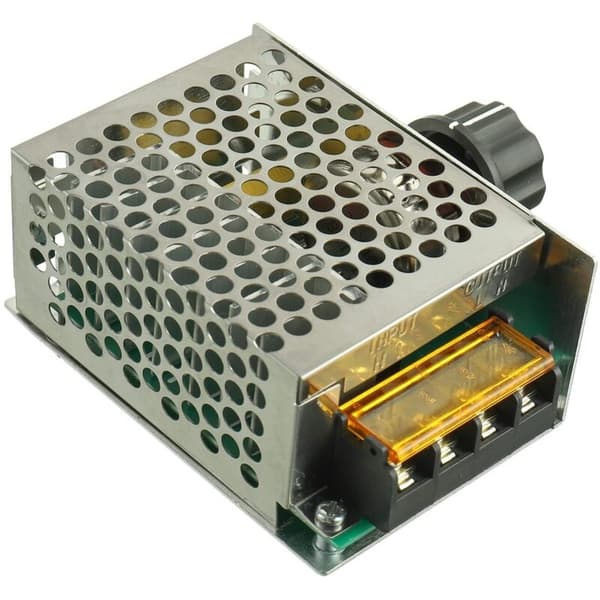 4000W Høyeffekt SCR Elektronisk Spenningsregulator 220V AC Motor Hastighetskontroller Dimmer Termostat