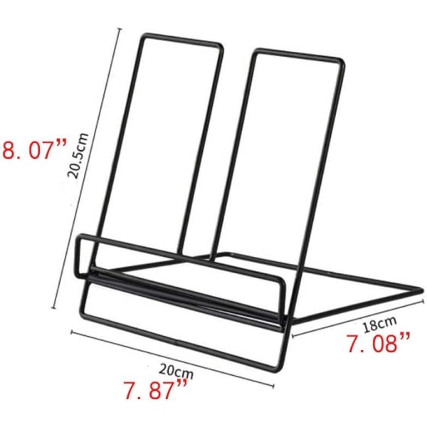 IC Multifunktionelt Foldbart Opskriftsstativ i Metal, Tablet, iPad