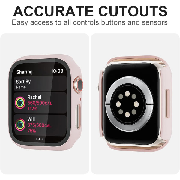6 pakkauksen case Apple Watch 40mm SE 2/SE/Series 6/Series 5/Series 4 IC:lle