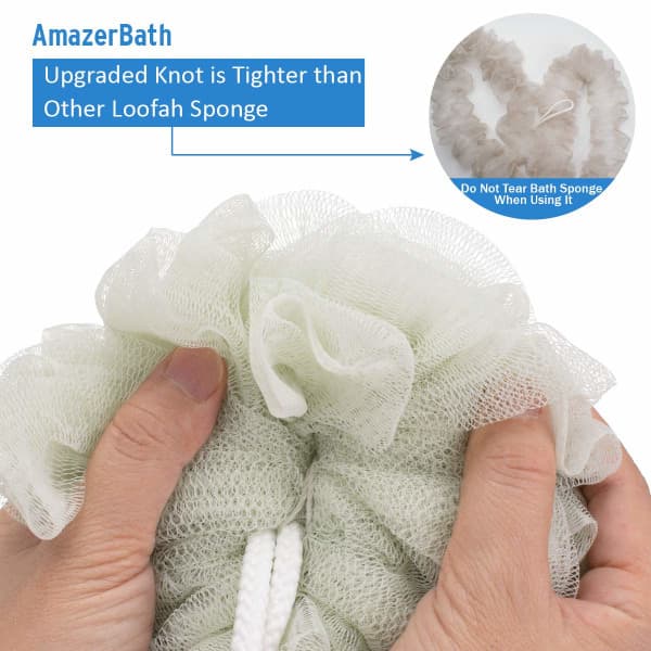 IC Dusch Badkar Svamp Dusch Loofahs Bollar för Kroppstvål Män Kvinnor Badrum - 4-pack