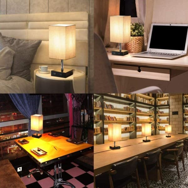 IC USB genopladelig linned bordlampe moderne minimalistisk mode natlampe