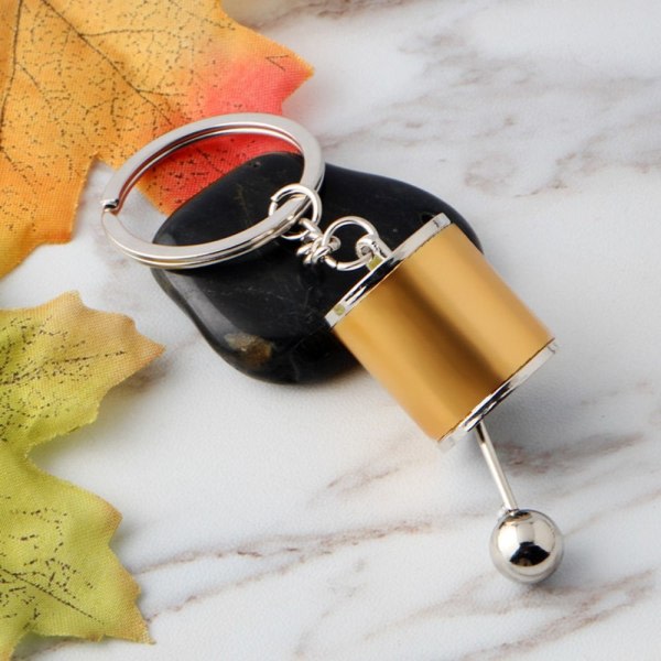 2 stk Gear Stick Knob Nøglering Bilnøglering SORT black IC