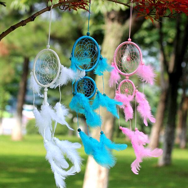 IC Feather Dream Catcher Vindklokker Bilinteriør Hjemvæg Dreamc Sort