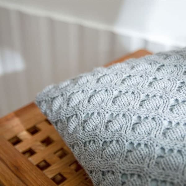 IC Boho Diamantbroderet Betræk Solid Blød og Hyggelig Dekorativt Case Cover (Grå, 18\"x18\")