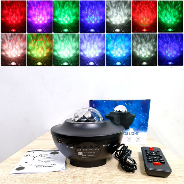 Stjärnprojektor Högtalare & LED - Galaxlampa / Lampa multifärg