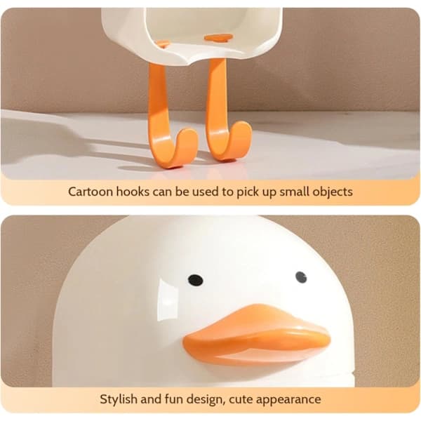 Underwear Organizer, 3 Pcs Wall Mounted Storage Boxes, Punch-Free Hanging Storage Organizer, Duck Shaped Sock Organization