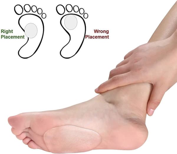 Metatarsal-puder til kvinder, 3 par bløde silikonegel-forfodspuder, stødabsorberende indlægssåler til forfoden til høje hæle
