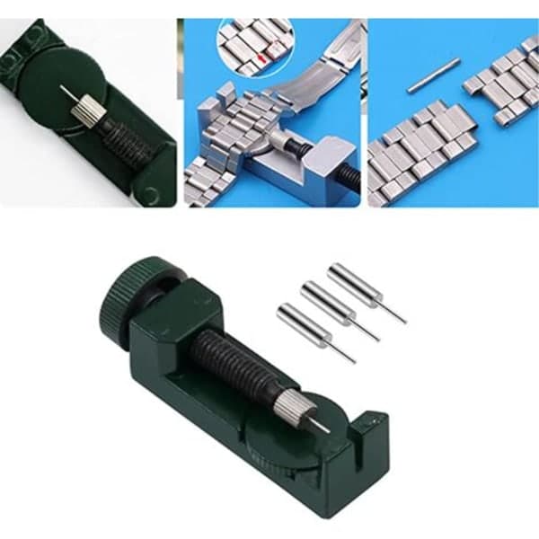IC Watch, Urverktyg, med 3 extra stift, Set för demontering av watch, Svart
