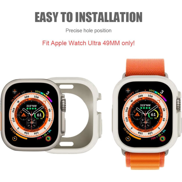 6-pakks etui Designet for Apple Watch Ultra 49 mm, mykt etui IC