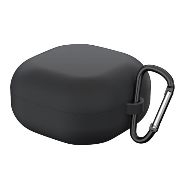 Samsung Galaxy _Buds 2/Pro/Live Silikonetui med Krog - Sort Black Sort