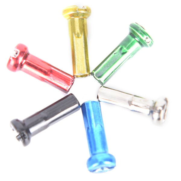 IC 72st cykelhjul ekernipplar 14mm cykelekrar nipplar för bic Red